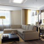 Дизайн однокомнатной квартиры 35 кв. м – фото