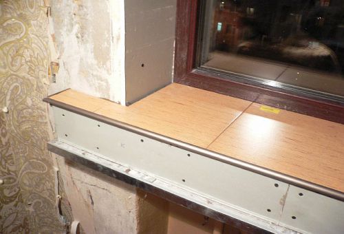 картинка обшивка деревянного подоконника гипсокартоном