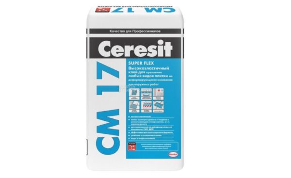 Клей плиточный высокоэластичный Ceresit CM 17