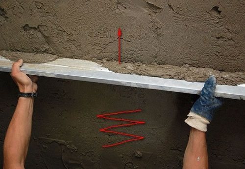 Разравнивание грунтового слоя