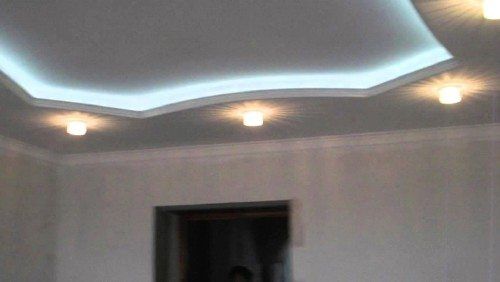 Устройство ниши из гипсокартона под светодиодную подсветку потолка